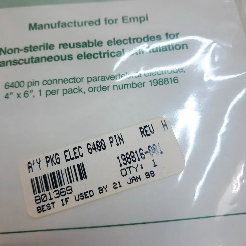 Empi set 2 The Soft Touch 6000 series Electrode 198816 4x6